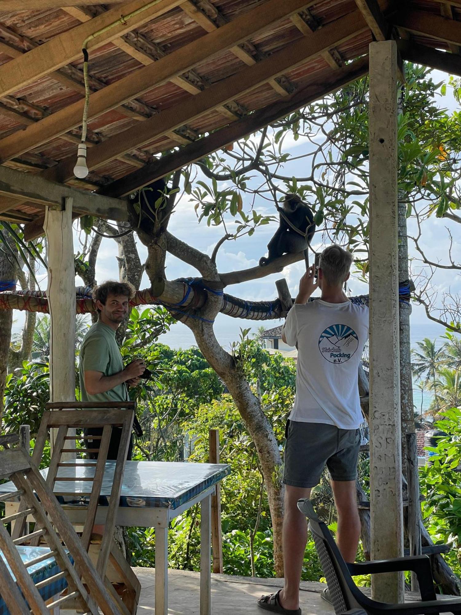 Sky Mountain Cafe With Seaview Bed and Breakfast Weligama Exteriör bild